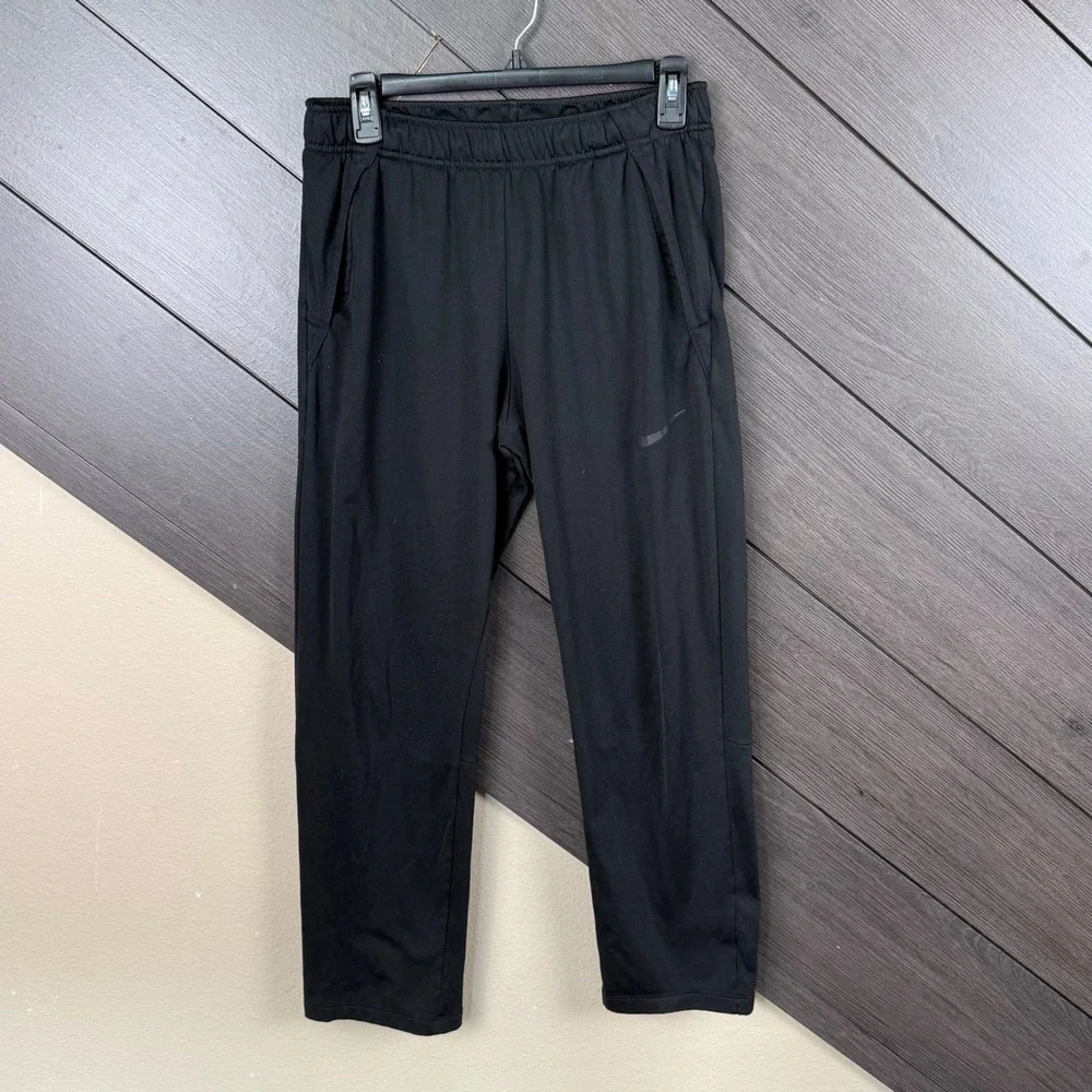 Nike Dri-FIT Standard Fit Men's Small Black Athletic Training Pants Athleisure